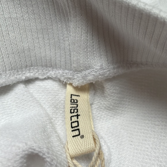 NWT Lanston tencel blend white jersey ankle lounge pants - Picture 5 of 6